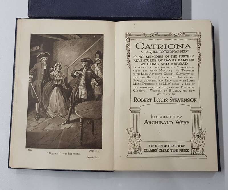 Antique Catriona by R L Stevenson Pocket book and sleeve.  Catriona is a sequel to Kidnapped.