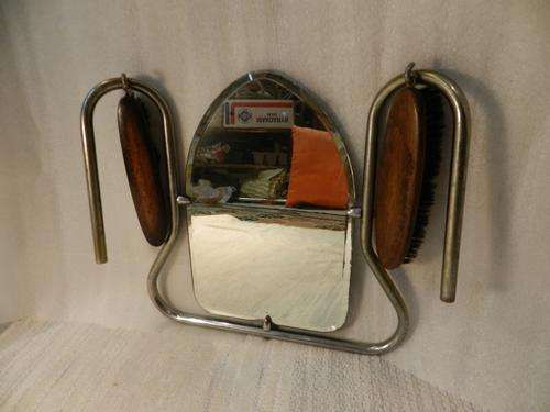 Gentlemans Vintage Mirror and brush set