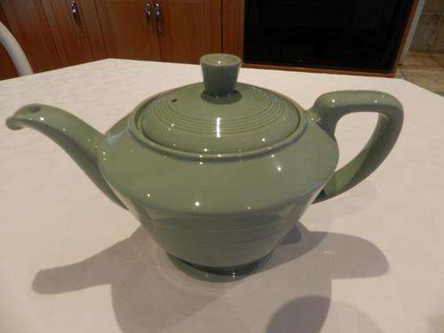 Woods Ware England / Green Beryl Teapot