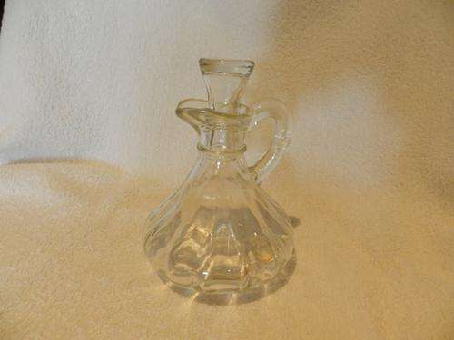 Vintage (Anchor Hocking) Pressed Glass Oil Cruet Bottle
