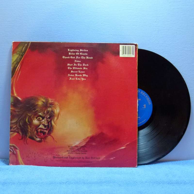 OZZY OZBOURNE  -  The Ultimate Sin  -  US Pressing
