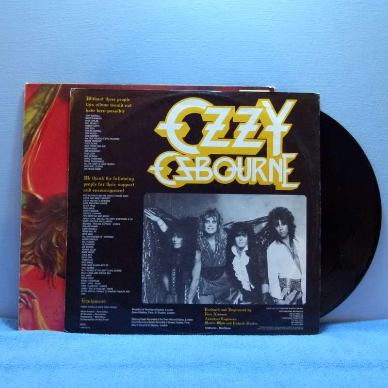 OZZY OZBOURNE  -  The Ultimate Sin  -  US Pressing