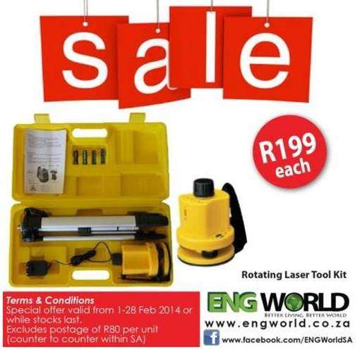 REDUCED PRICE -LASER ROTATING TOOL KIT 6015