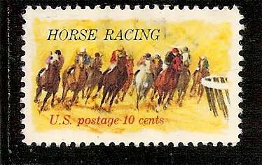 1974 10c Horse Racing