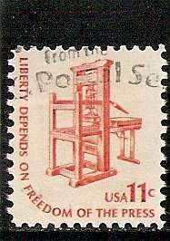 1975 11c Early Printing Press