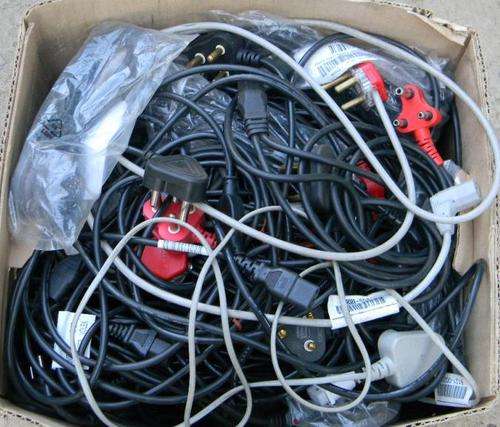 Box of PC or Kettle power cords some new great bargain collections welcome