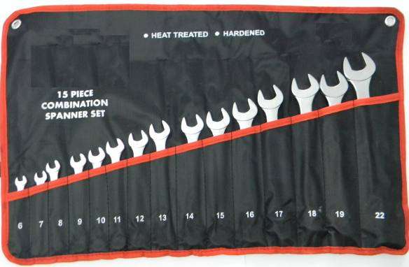 15 PC combination spanner set  New