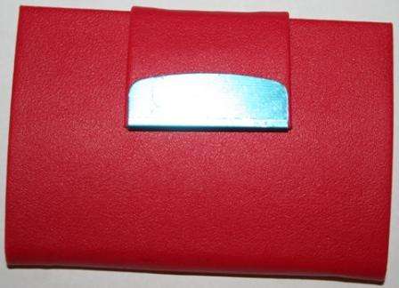 RED BUSINESS CARD HOLDER . BRAND NEW ITEM!