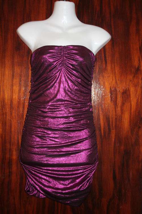 PURPLE SLIP DRESS SIZE 30/32