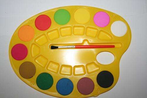 12 Colour Waterpaint in Palette.