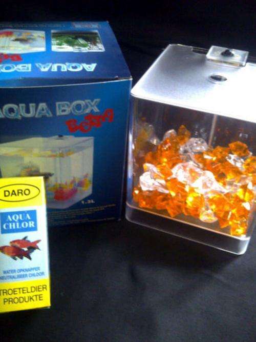 Aqua Box Betta Fish Tank 1.3l with LED Light - FRIDAY SNAP AUCTION - NO RESERVE!! R219 VALUE!!