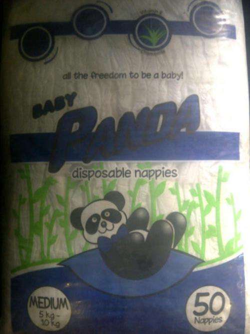 Baby Panda Disposable Nappies 50pack for Medium Babies 5-10kg - SNAP FRIDAY AUCTION - NO RESERVE!