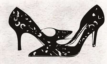 Sexy Shoes Vinyl Wall Art Sticker Decal Vinyl Interior Decor Decoration