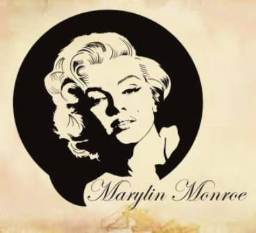 Vinyl Wall Art - Wall Art Sticker - Wall Art Decal Vinyl - Interior Decor Decoration  Marylin Manroe