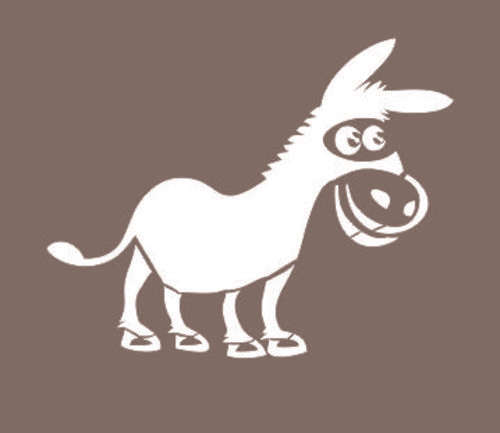 Donkey -  Art Stencil, Mask, Template