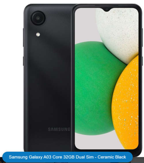 Bundle deal: Samsung A03 x2 + Samsung Galaxy A03 Core (Vodacom Network - Dual Sim)