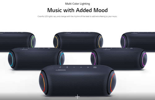 LG XBOOM GO PL7 Bluetooth speaker - Black with Meridian Audio