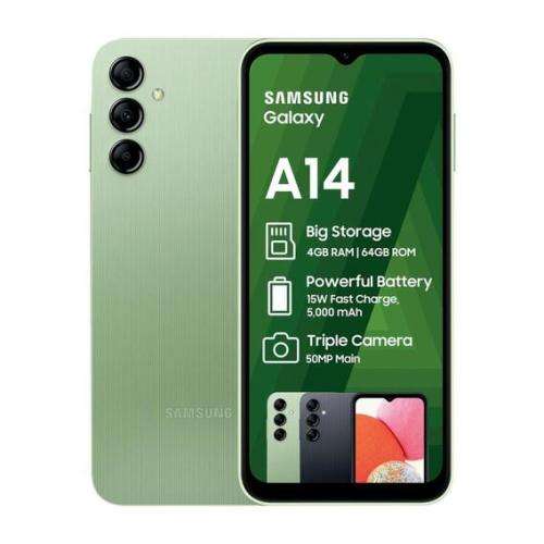 Samsung Galaxy A14 64GB LTE Dual Sim - Green (Brand new - Sealed)
