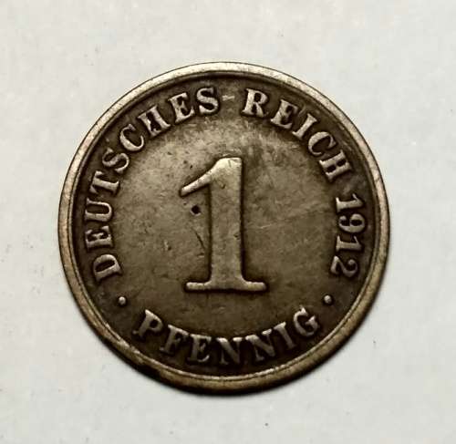 1912 (A) German Empire 1 Pfennig