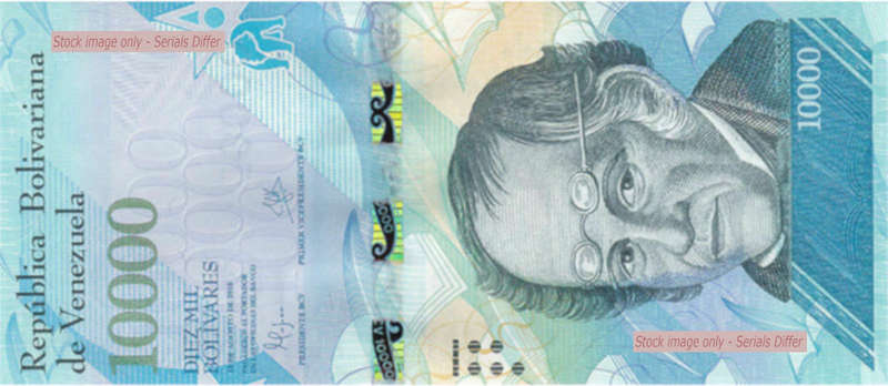 Venezuela 10,000 Bolivar UNC