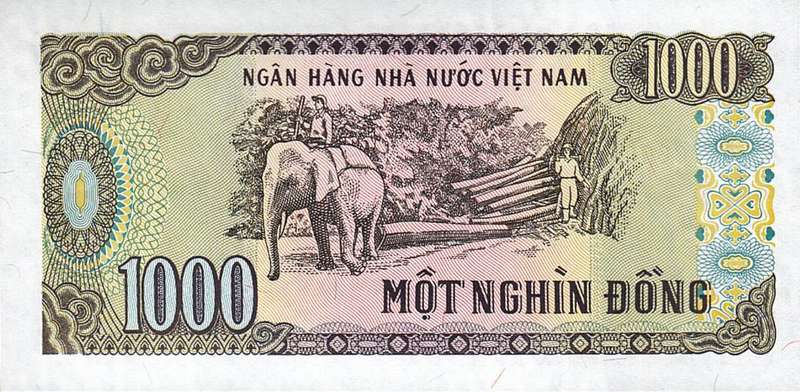 Vietnam 1000 Dong 1988 UNC