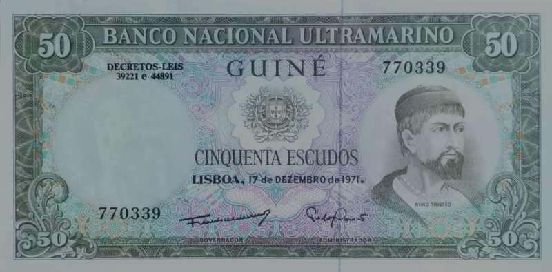Portuguese Guinea 50 Escudos 1971  UNC