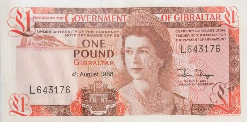Gibraltar 1 pound, 1988 - UNC
