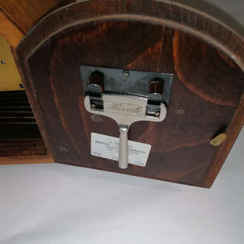 VINTAGE HERMLE 10 DAY MANTLE CLOCK - DESK CLOCK - FIREPLACE CLOCK - BEAUTIFUL CHIME - WORKING