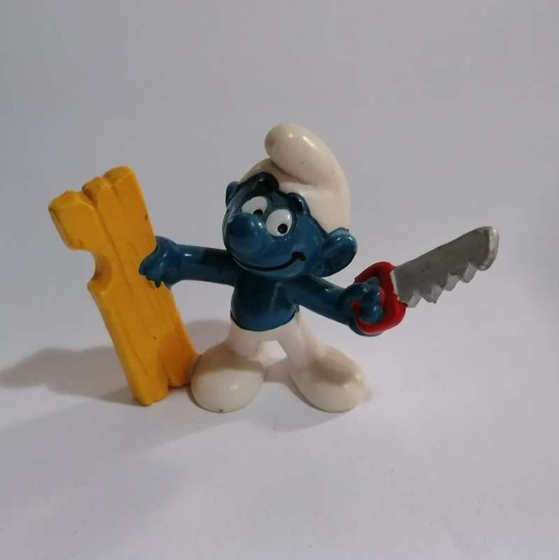 VINTAGE ORIGINAL HANDYMAN SMURF - 1979