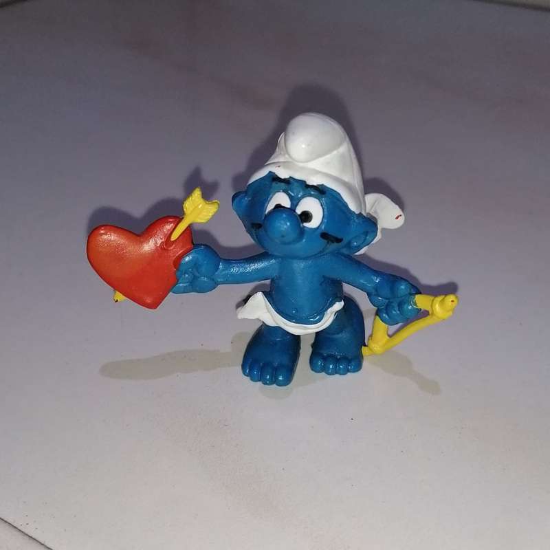 VINTAGE ORIGINAL CUPID YELLOW ARROW SMURF - 1981