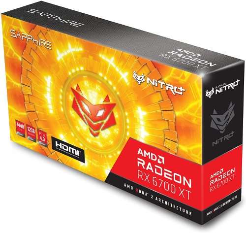 Sapphire Technology Nitro+ AMD Radeon RX 6700 XT Gaming Graphics Card with 12GB GDDR6, AMD RDNA 2