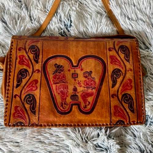 A Vintage Leather Bag from India