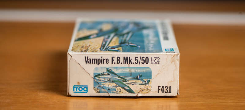 Vampire F.B.MK.5/50 Fighter bomber Frog 1:72
