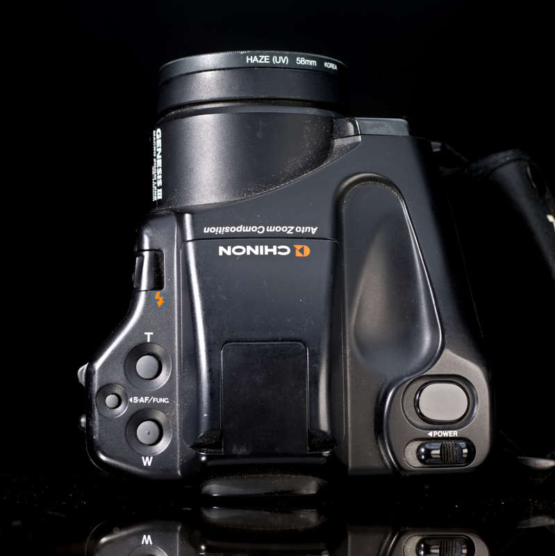 CHINON GENESIS III Motorized Stepless Infrared Auto-Focusing Film Camera (Working)
