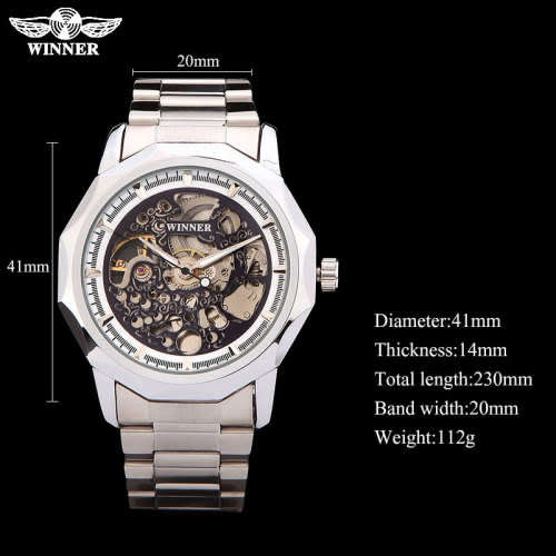 Real Mechanical Watch With Moving Gears