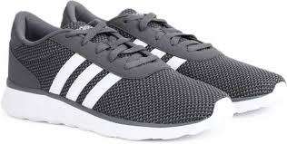 Men's Adidas Lite Racer Dark Grey/ White