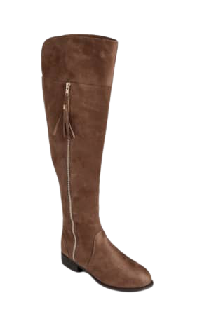 STUNNING TAUPE THIGH HIGH BOOTS - SIZE 6 ONLY