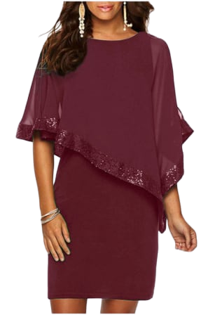 Maroon formal dress in size 34