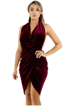 Fashionable Velvet Dress