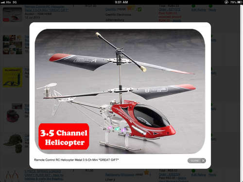 Remote Control RC Helicopter Metal 3.5- ch mini. "Great gift"