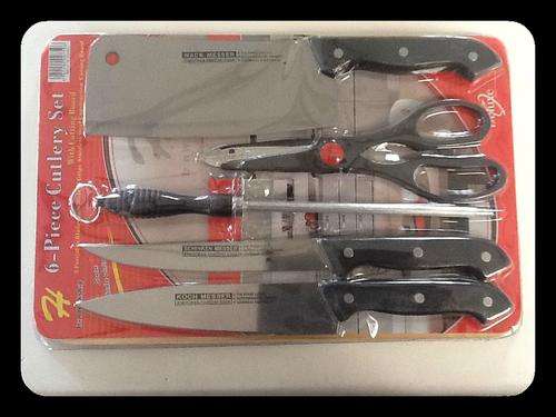 "3 ON AUCTION" 6 Piece Cutlery Set