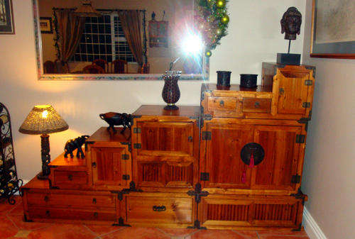 Chinese Step Cupboard
