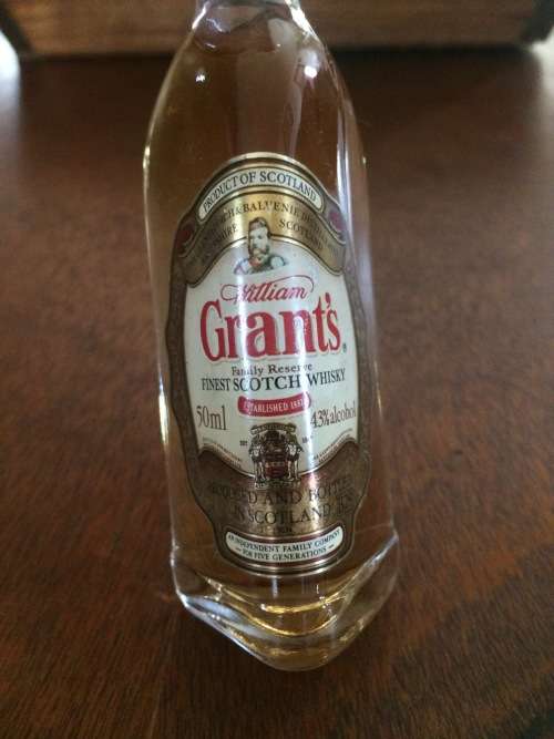 Mini "William Grant's Finest Scotch Whisky" Liquor  Bottle 50ml