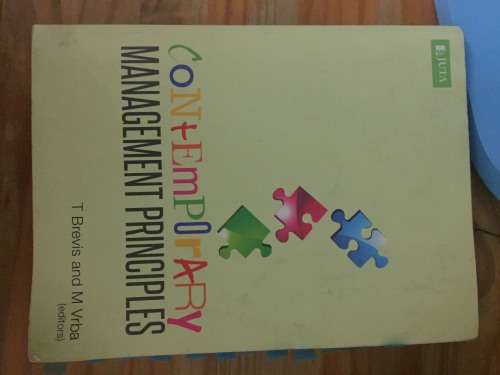 UNISA BOOK SECOND HAND - Contemporary Management Principles - 2014