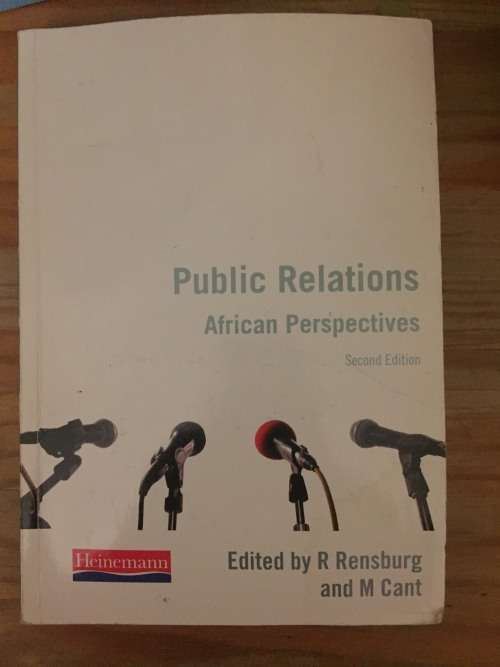 UNISA BOOK SECOND HAND - Public Relations African Perspectives Second Edition