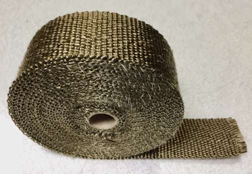 5m Titanium Exhaust Heat Wrap (gold manifold heat tape)