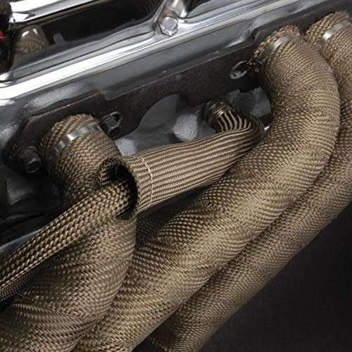 5m Titanium Exhaust Heat Wrap (gold manifold heat tape)