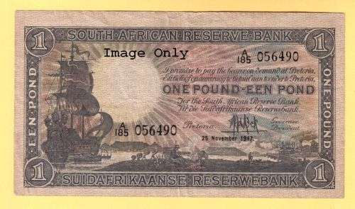 Great One Pound Note 1947