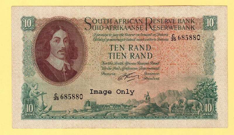 Beautiful R10.00 note by G Rissik