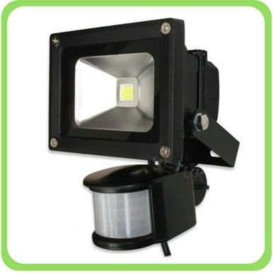 10 Watt LED Floodlight With Sensor - 90% Energy Saving